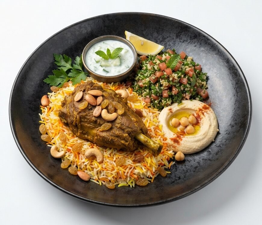 Arab Style Dish With Hummus